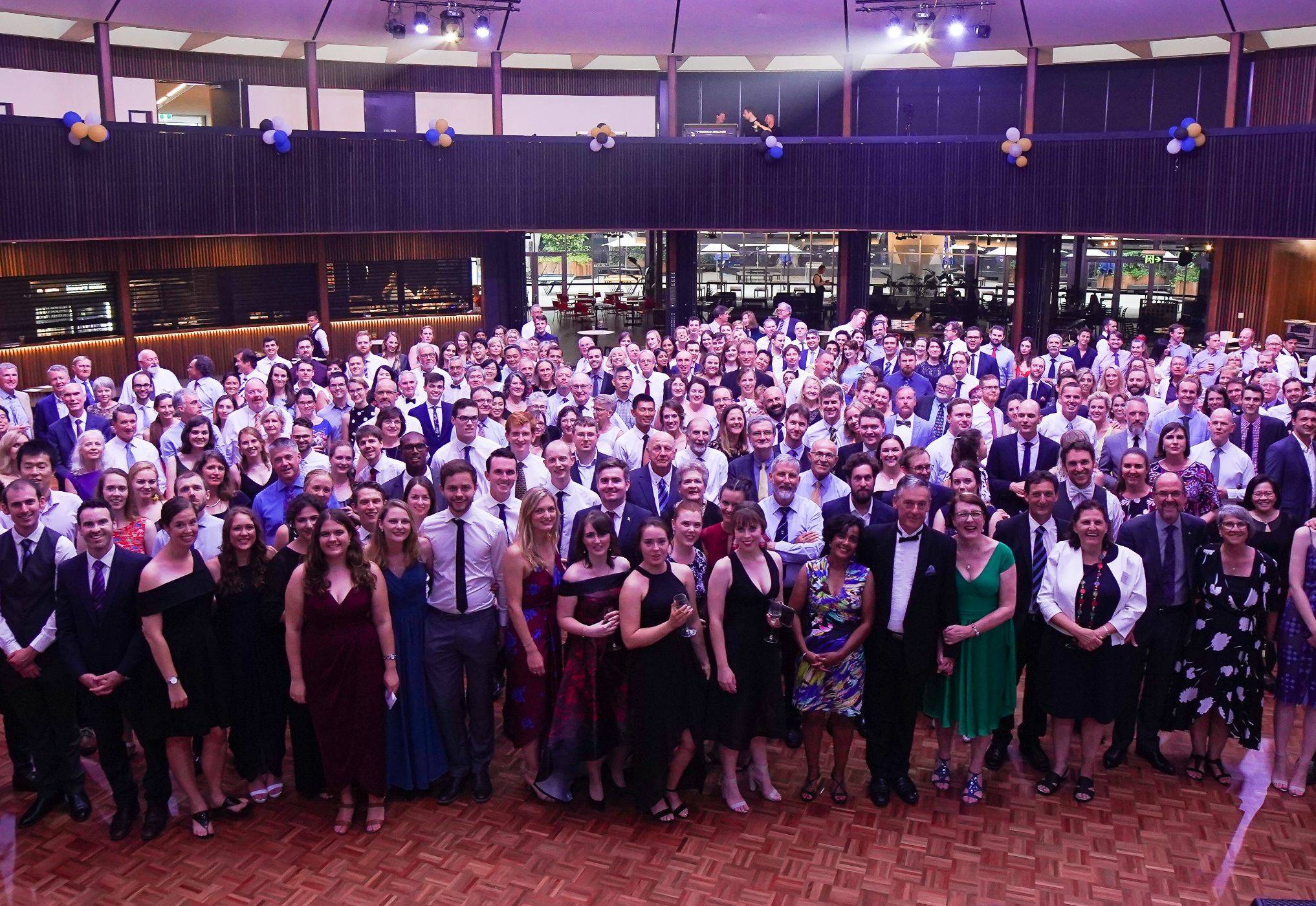 Photograph of all alumni at 50th anniversary ball